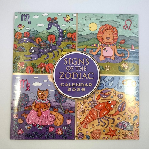2026 Calendar Zodiac Square Wall, OzCorp CAL204