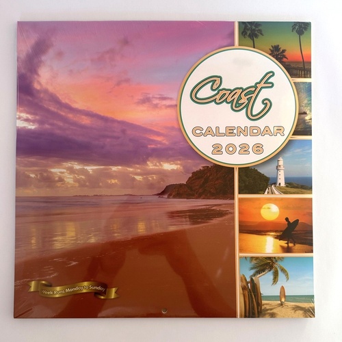 2026 Calendar Coastal Square Wall, OzCorp CAL207