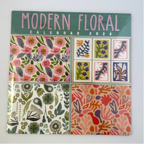 2026 Calendar Modern Floral Square Wall, OzCorp CAL209