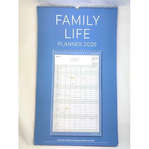 2026 Calendar Mini Family Life Vertical Wall, OzCorp CAL210