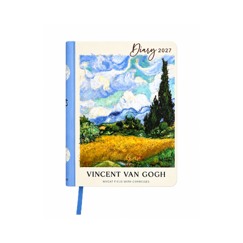 2027 Diary OzCorp Fashion A5 Week to View Spiral Van Gogh, D965