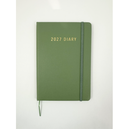 2027 Diary OzCorp Contempo A5 Week to View Olive, BA5CW4227