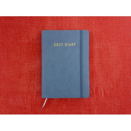 2027 Diary OzCorp Contempo A5 Day to Page Softcover Ocean Blue, DA5CD3227