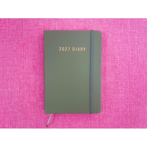 2027 Diary OzCorp Contempo A5 Day to Page Olive, DA5CD4227