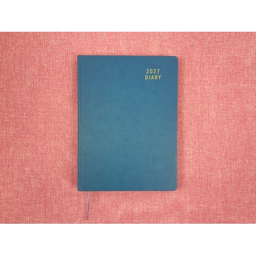 2027 Diary OzCorp Contempo A4 Day to Page Casebound Ocean Blue, EA4CD3227