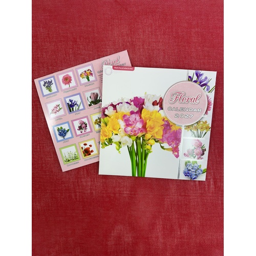 2027 Calendar OzCorp Floral Mini Wall, CAL219