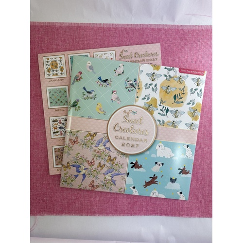 2027 Calendar OzCorp Sweet Creatures Square Wall, CAL224