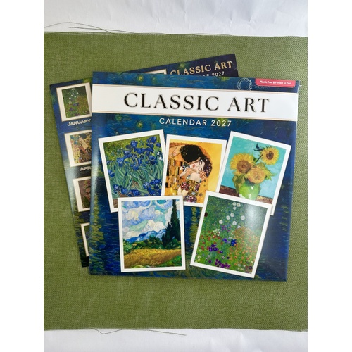 2027 Calendar OzCorp Classic Art Square Wall, CAL226