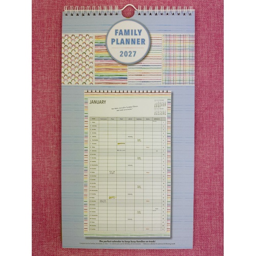2027 Calendar OzCorp Family Planner Mini Wall, CAL227