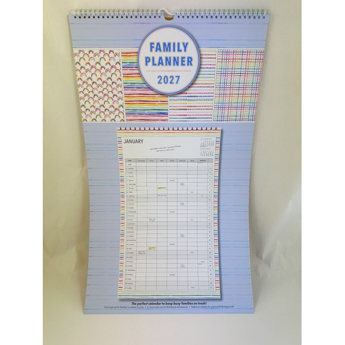 2027 Calendar OzCorp Family Planner Vertical Wall, CAL229