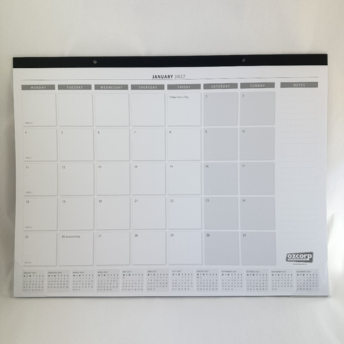 2027 Calendar OzCorp 56x43cm Desk Pad, DP04