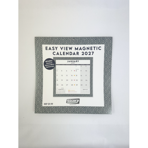 2027 Calendar OzCorp Easy View Sea Story Magnetic Wall, CAL230