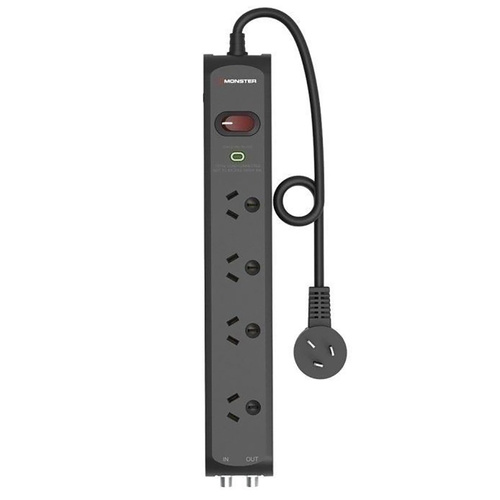 Monster Power Board 4-Port with F-Type Connectors Power Surge Protector MT-FPSP4700RFB