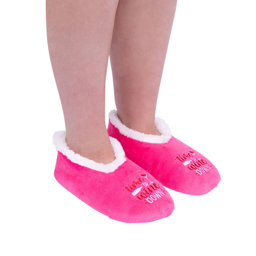 SnuggUps Slippers Women's Quote Small Wine, Splosh SNWQWIN01