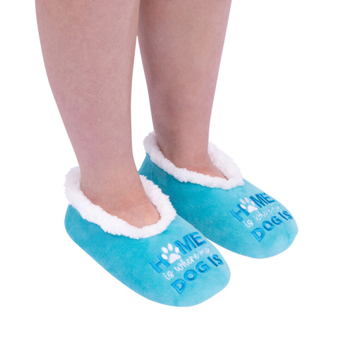SnuggUps Slippers Women's Quote Large Dog, Splosh SNWQDOG03