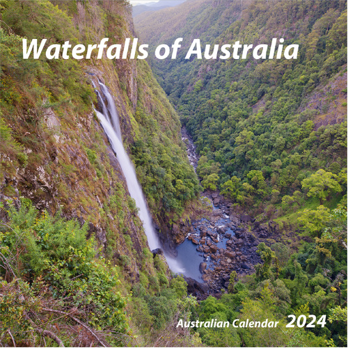 2024 Calendar Waterfalls of Australia Square Wall by New Millennium Images