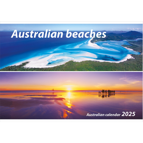 2025 Calendar Australian Beaches Horizontal Wall by New Millennium Images