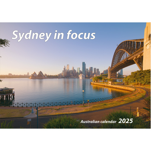 2025 Calendar Sydney In Focus Horizontal Wall by New Millennium Images