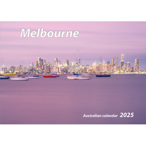 2025 Calendar Melbourne Horizontal Wall by New Millennium Images