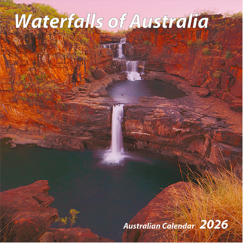 2026 Calendar Waterfalls of Australia Square Wall