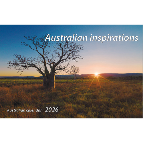 2026 Calendar Australian Inspirations Desk Easel Spiral