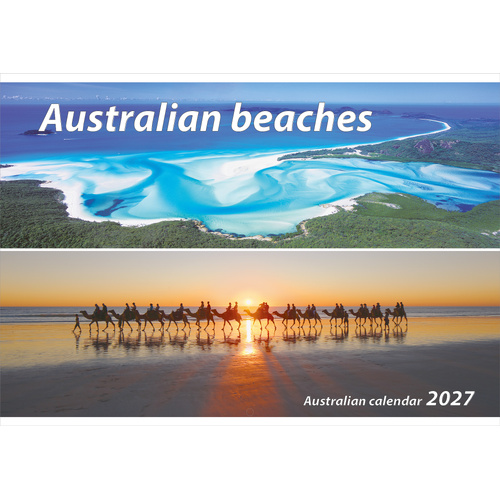 2027 Calendar Australian Beaches Horizontal Wall by New Millennium Images