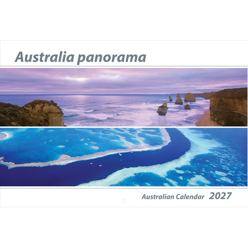 2027 Calendar Australia Panorama Large Wall Spiral by New Millennium Images