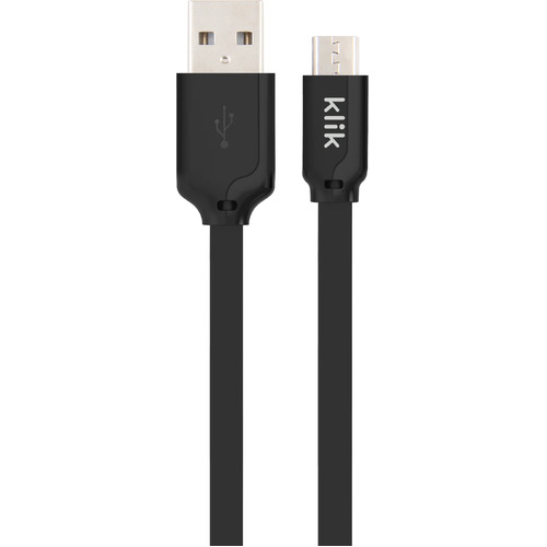 Klik 25cm Micro USB Cable - Black