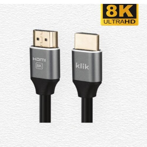 Klik 2m Ultra High Speed HDMI Cable with Ethernet
