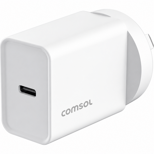 Comsol Wall Charger 20W USB-C Fast Charge White, AC20CW