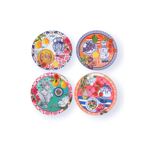 La La Land Plates 23cm Mediterranean Summer Set of 4, MP-LL40