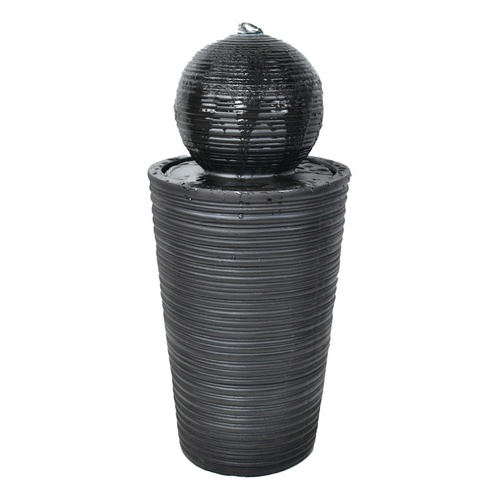 EwaterFeatures Water Fountain 59cm Ball on Pedestal, Home Office Garden Decor, EWF2200818S
