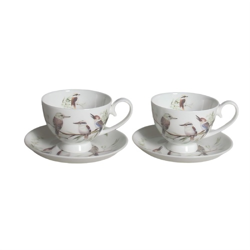 PNC Mug & Saucer Set 250mL Kookaburra 2 Sets, CW312NW