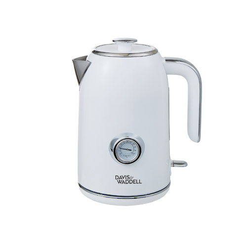 Davis & Waddell Electric Kettle 1.7L White Green, isAlbi DES0583