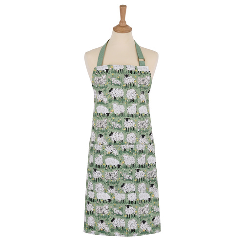 Ulster Weavers Apron 85x70cm Woolly Sheep Green, 7WLSH01