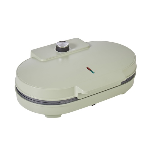 Davis & Waddell Electric Double Waffle Maker 34cm Green, isAlbi DESEC01