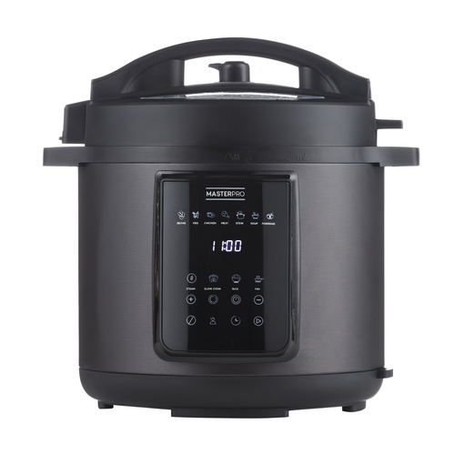 MasterPro 12-in-1 Digital Multi Cooker 6L Black, F5100245