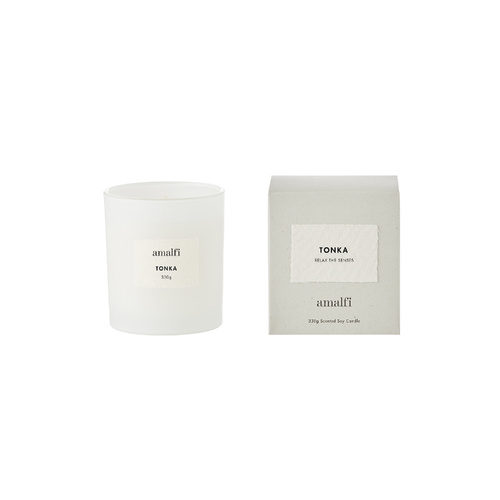 Amalfi Scented Soy Candle 330g Tonka, Luxury Home Fragrance F5104905