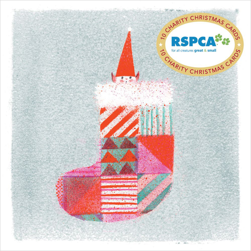 Christmas Card (Pk of 10) RSPCA Elf by Vevoke HS-XCP23007