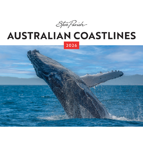 2026 Calendar Steve Parish Australian Coastlines Horizontal Wall, BrownTrout A05494