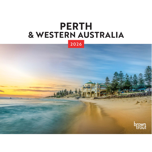 2026 Calendar Perth & Western Australia Horizontal Wall, BrownTrout A05579