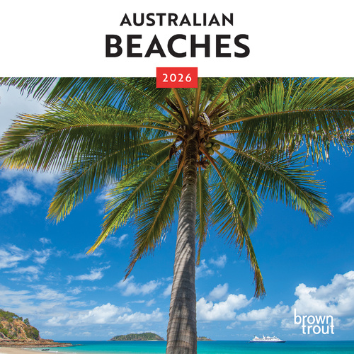 2026 Calendar Australian Beaches Mini Wall, BrownTrout A05654