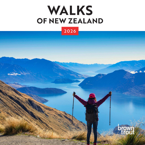 2026 Calendar Walks of New Zealand Mini Wall, BrownTrout A06217