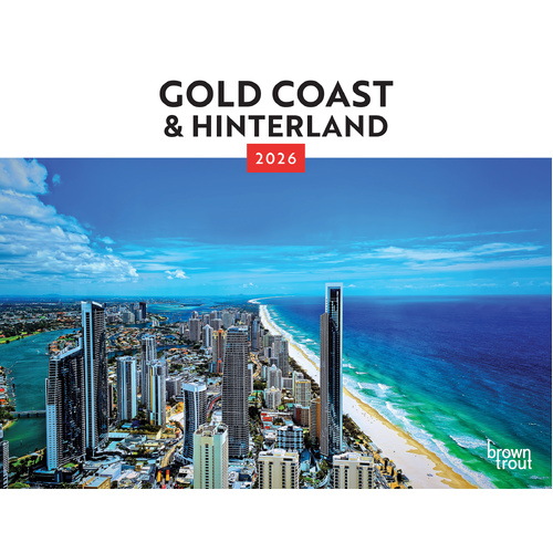 2026 Calendar Gold Coast & Hinterland Horizontal Wall, BrownTrout A06323
