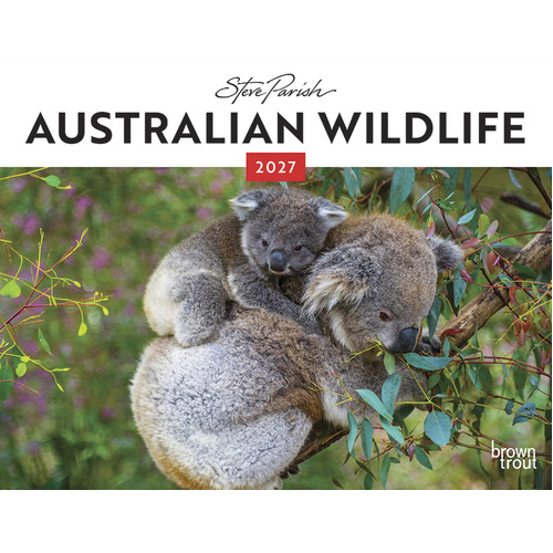 2027 Calendar Steve Parish Australian Wildlife Horizontal Wall, Browntrout A06699