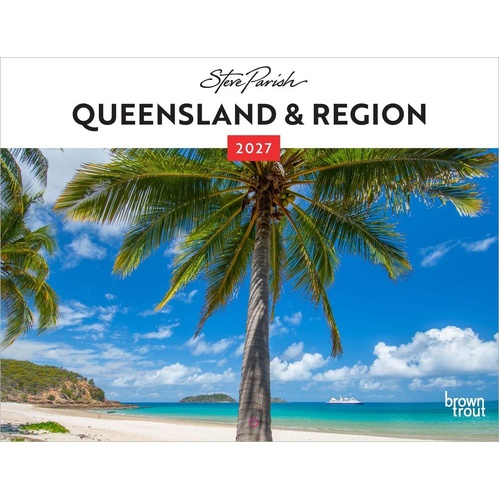 2027 Calendar Steve Parish Queensland & Region Horizontal Wall, Browntrout A06767