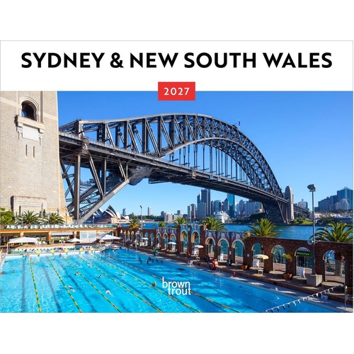 2027 Calendar Sydney & New South Wales Horizontal Wall, Browntrout A06774
