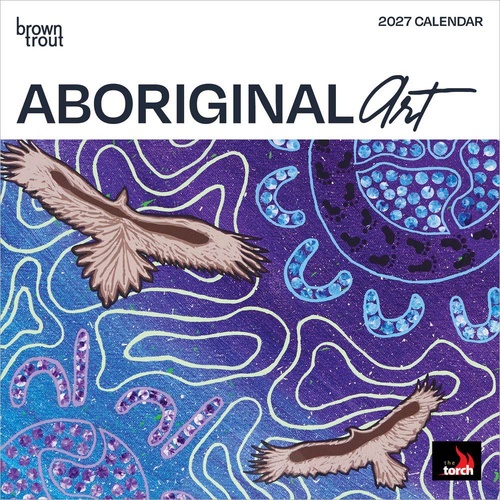 2027 Calendar Aboriginal Art Mini Wall, Browntrout A06828