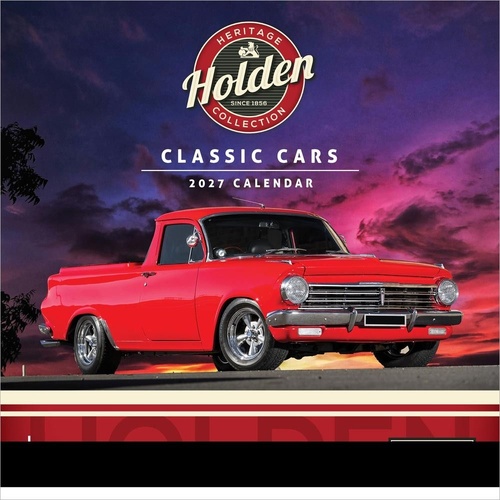 2027 Calendar Classic Holden Cars Mini Wall, Browntrout A06880