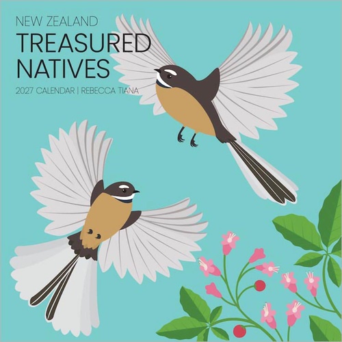 2027 Calendar New Zealand Treasured Natives Mini Wall, Browntrout A06941